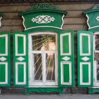 Arquitectura de madera en Irkutsk