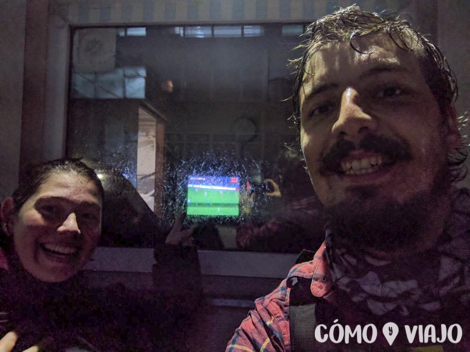 Llegando a Novosibirsk con lluvia