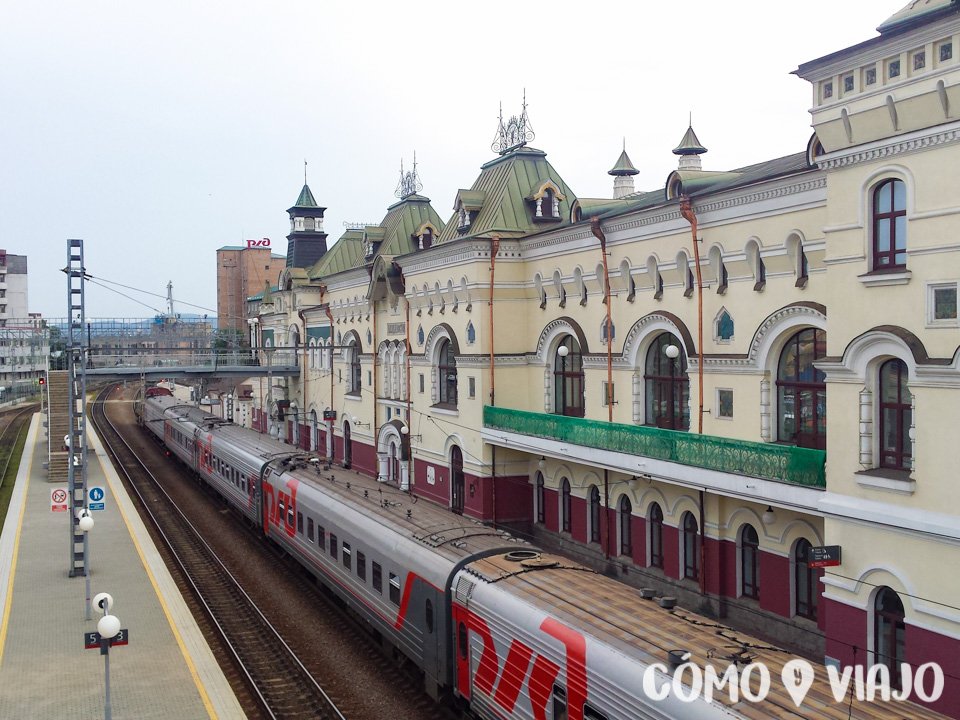 Estación de trenes de la ciudad de Vladivostok