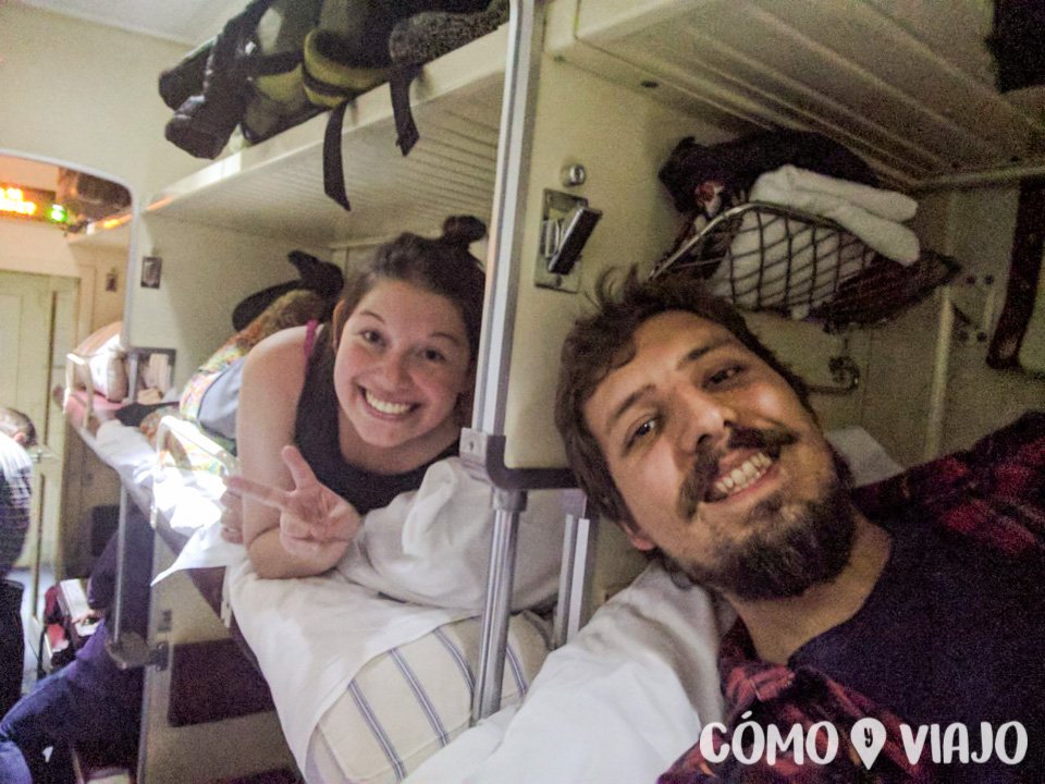 Viajando en tren hacia Moscu