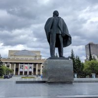 Estatua de Lenin en Novosibirsk