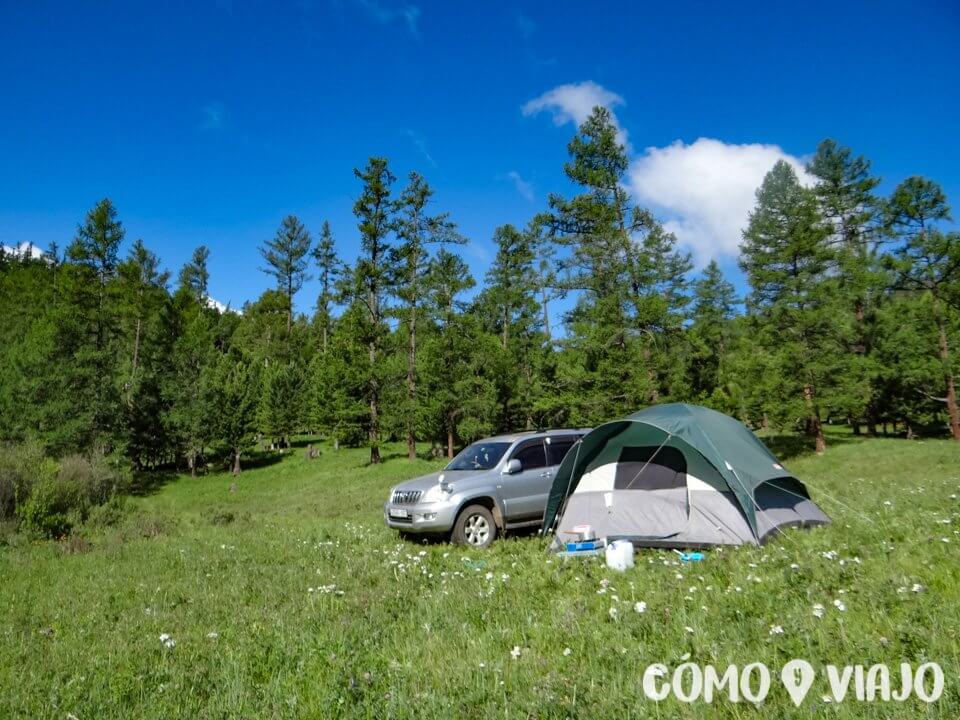 Acampando en Mongolia