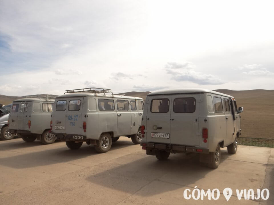 Las russian van de los tours de Mongolia
