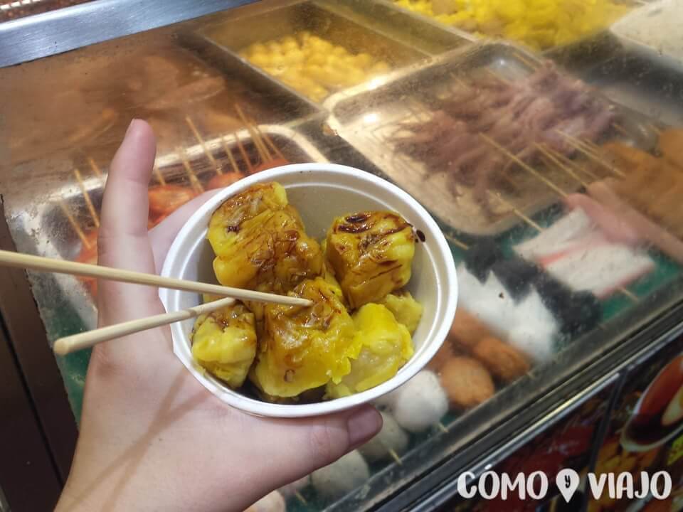 Comida callejera en Hong Kong