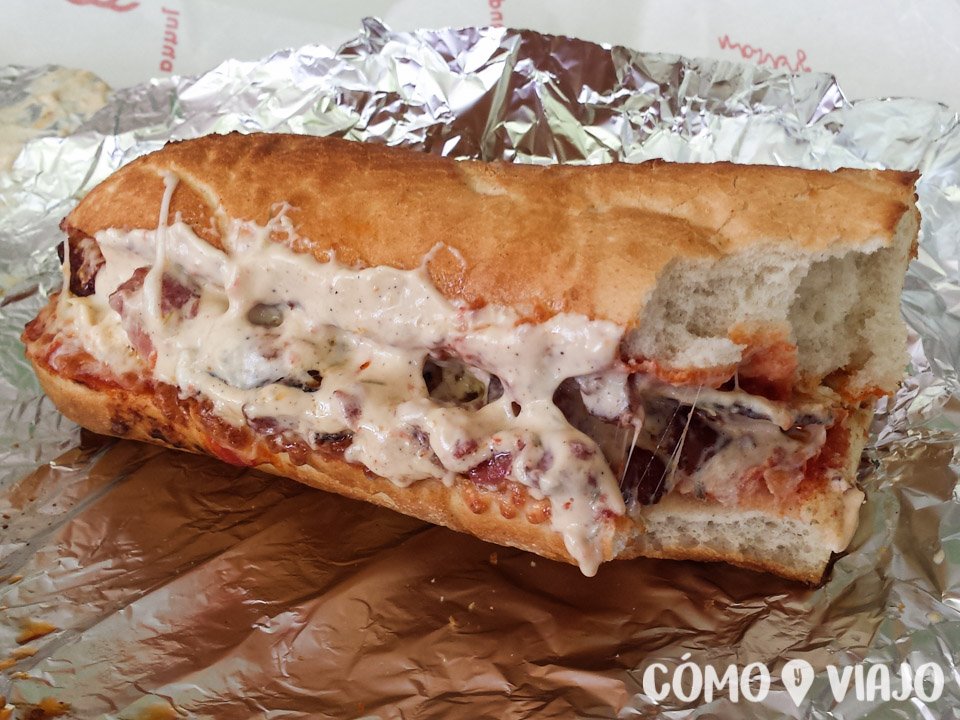 Un exqusito sandwich en la ciudad de Kazan