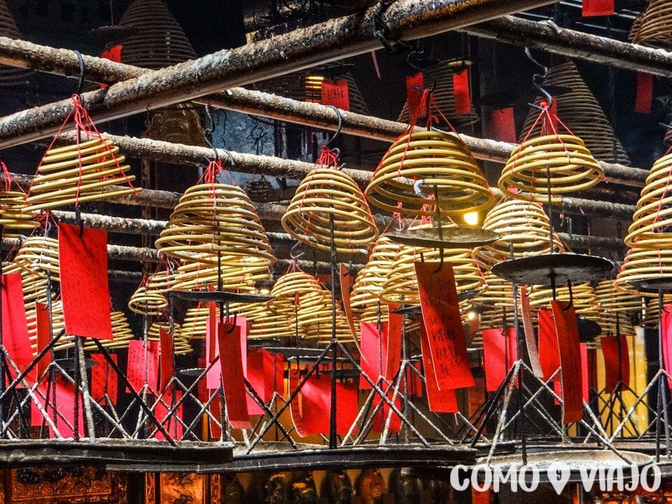 Man Mo Temple en Hong Kong