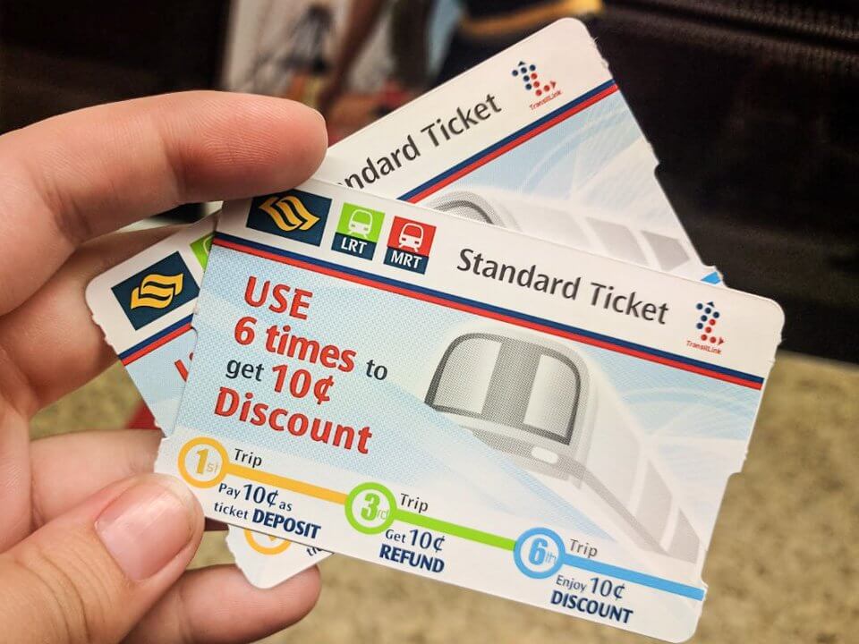 Cómo moverse en transporte público en Singapur