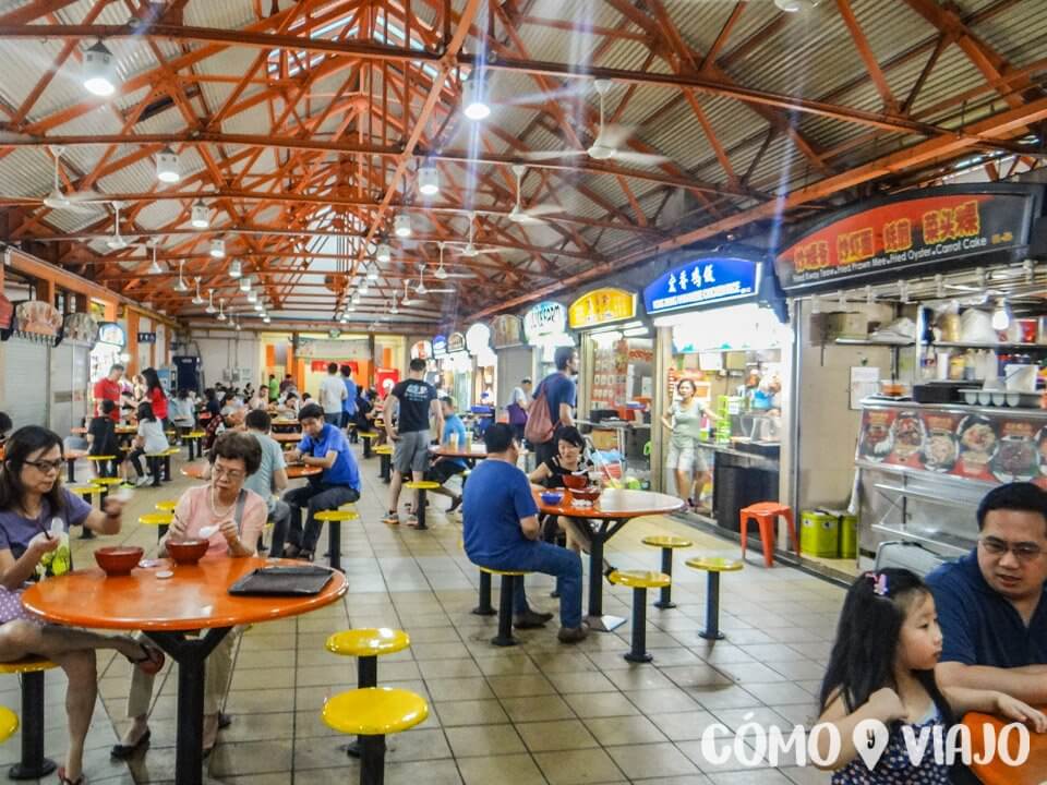 Hawkers donde comer barato en Singapur