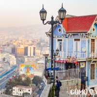Casas de colores en Valparaíso