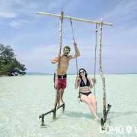 En la playa de Karimunjawa, Indonesia
