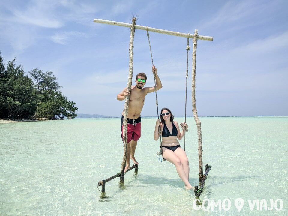 En la playa de Karimunjawa, Indonesia