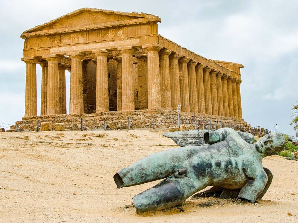 Ruinas de Agrigento en Sicilia