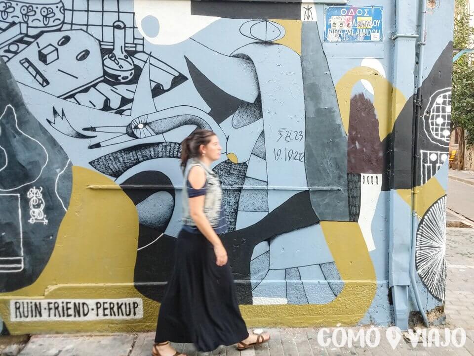 barrio del mercado en atenas
